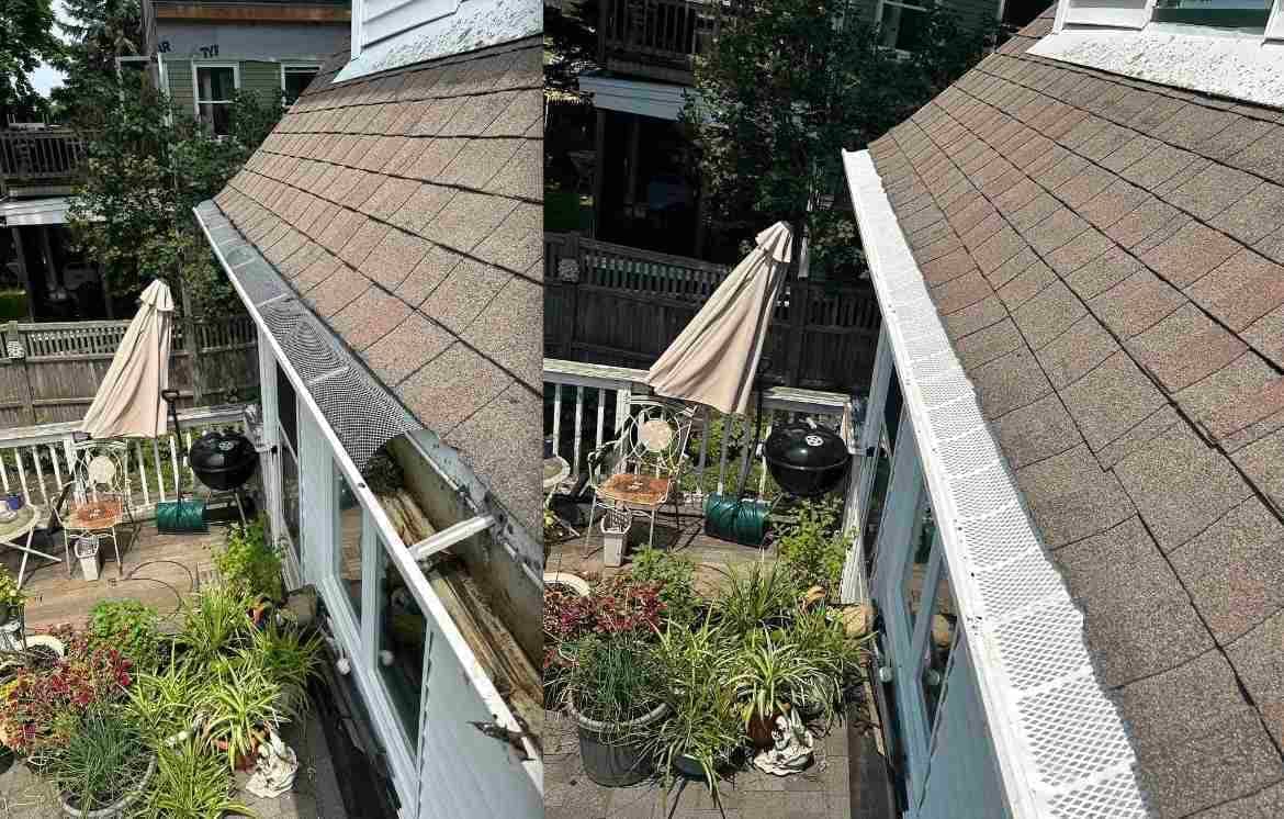 Gutter guard installation by Clear Flow Gutters